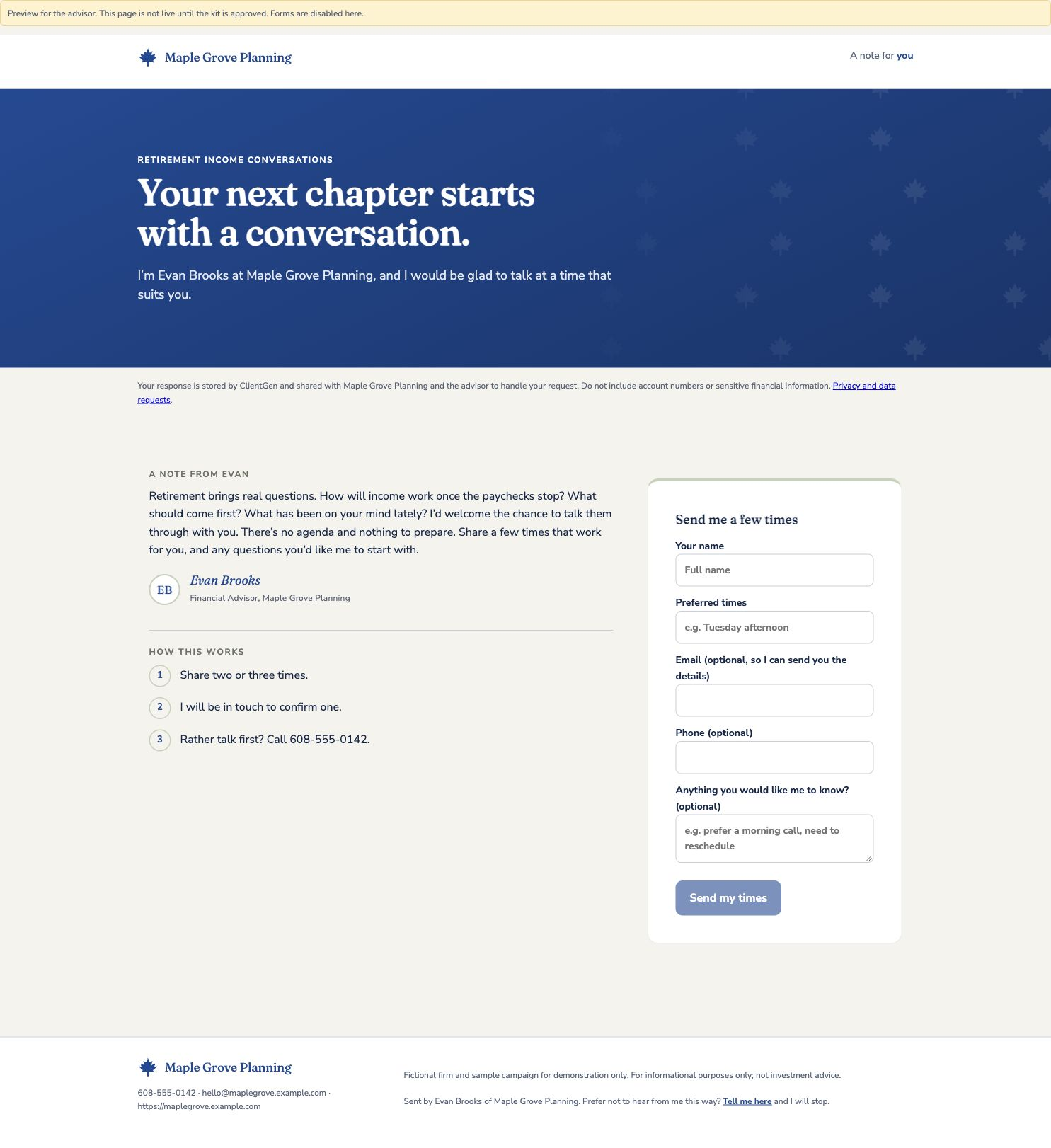 ClientGen Reach screenshot