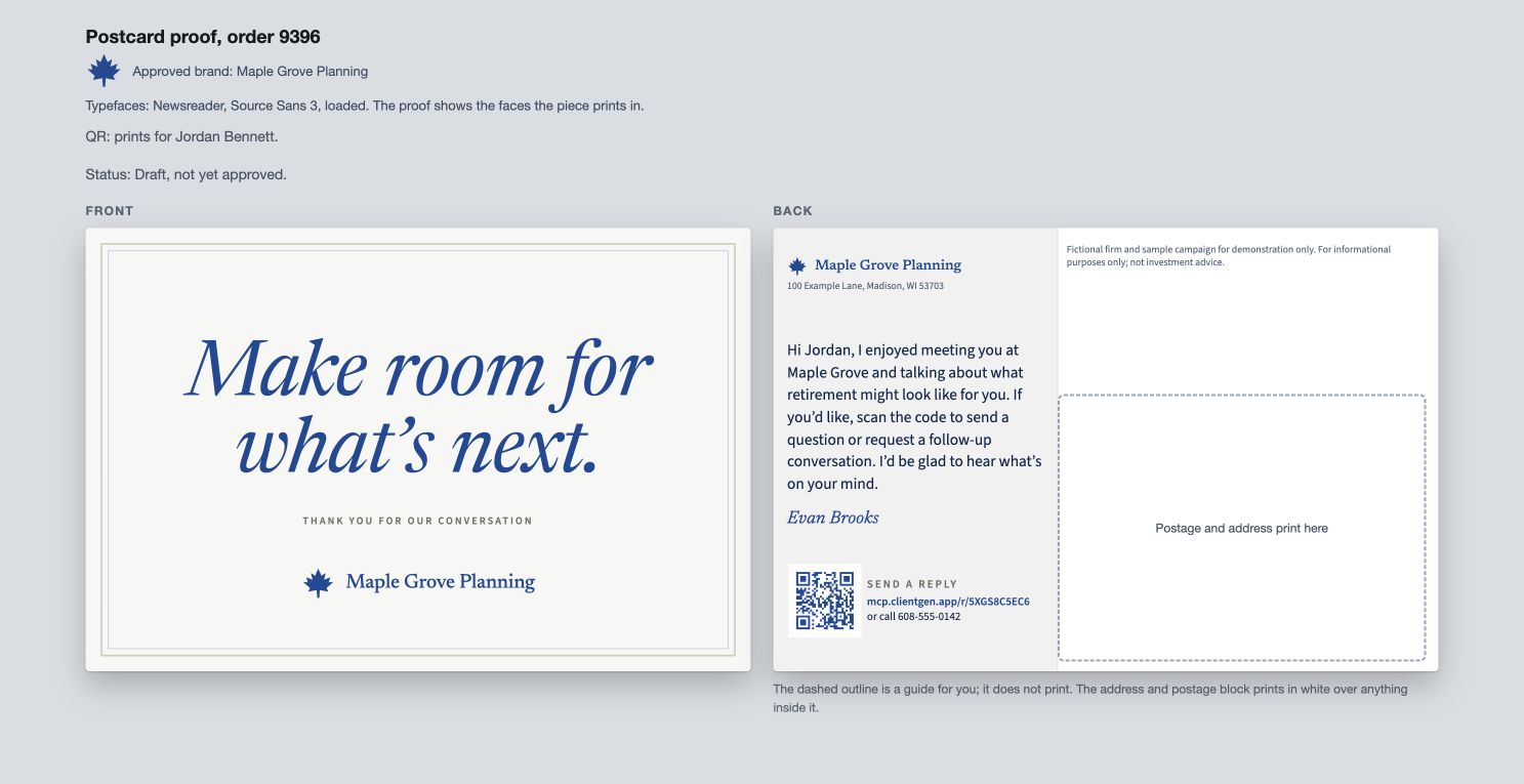 ClientGen Reach screenshot